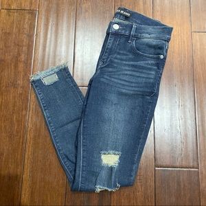 2/$20 Express Cropped Distressed Mid-Rise Jeans